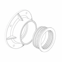 Best Sale 😀 Liberty Pumps 4 in. Inlet Hub for Liberty Pumps D3672LSG202-48 Grinder Pump ⌛